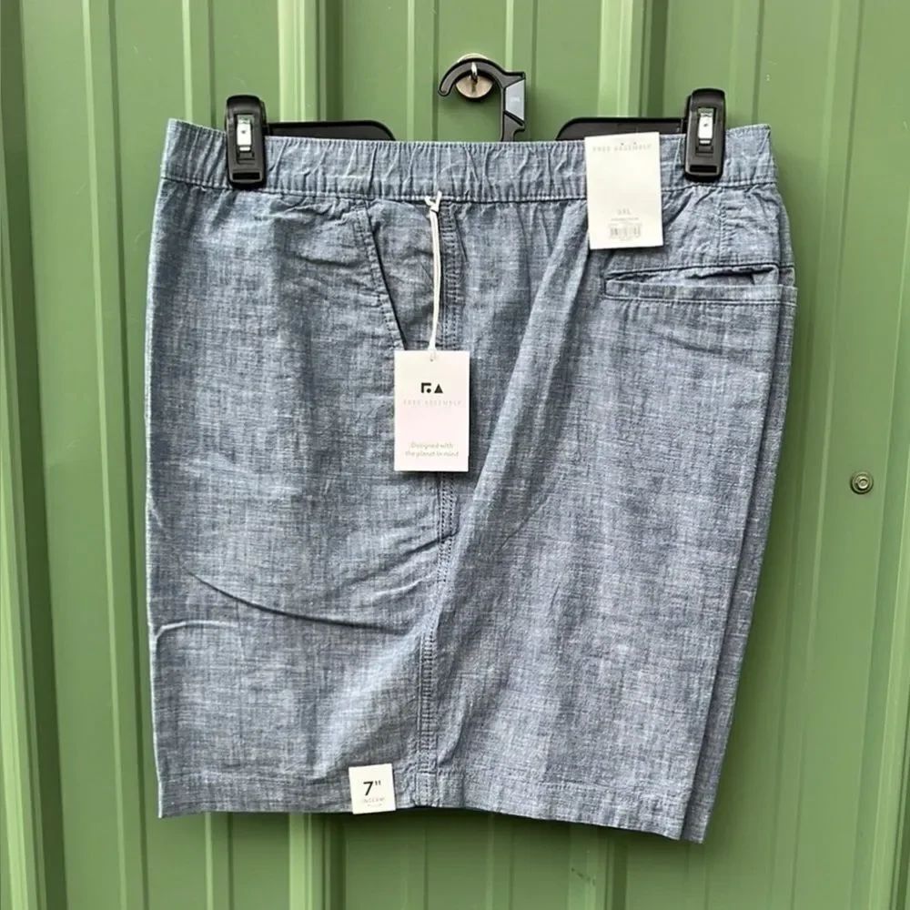 Men's Pull On Shorts, 7" Inseam Size 3XL